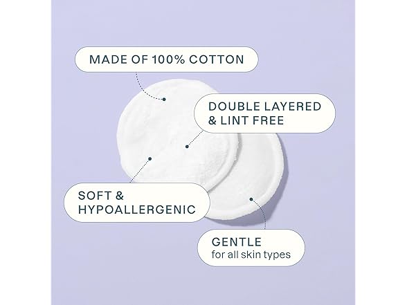 Cliganic Premium Cotton Rounds for Face