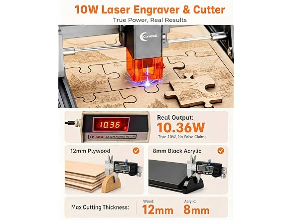 Carverall BC1372026046506 K15 Pro 10W laser engraver