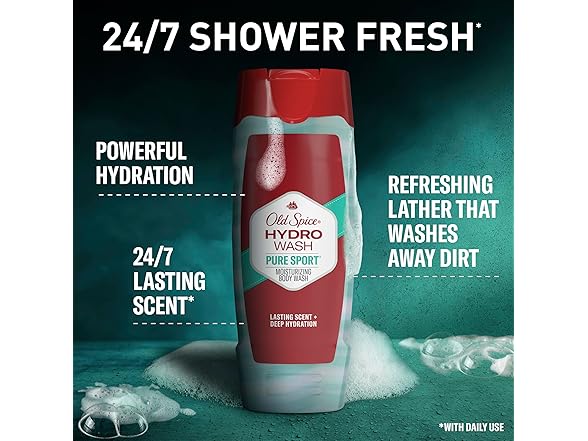 Old Spice Hydro Wash Pure Sport 16 oz