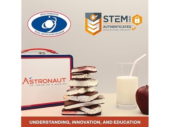6CT Astronaut Foods Freeze-Dried Ice Cream Sandwich