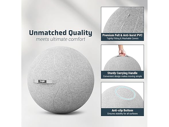 Yes4All 400lbs Capacity Self-Standing Sitting Ball Chair