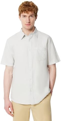 Amazon Essentials Men Short Sleeve Linen Shirt - Gallery 18