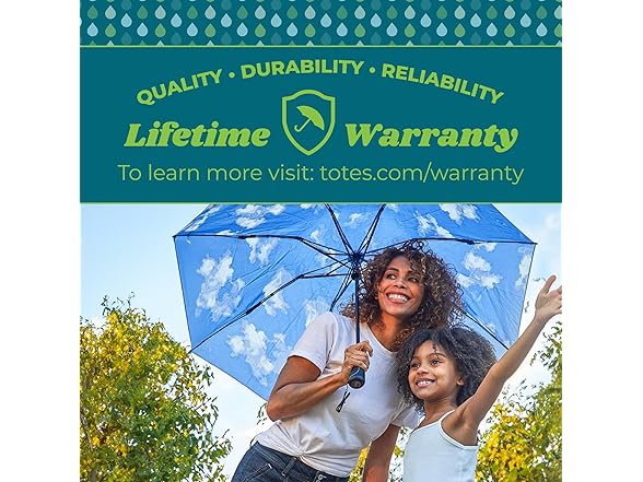 totes Reverse Close Folding Umbrella