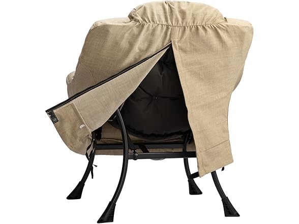 Lazy Chair with Armrest and Side Pocket