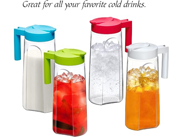 Amazing Abby - Slim - Tritan Pitcher (64 oz), Dish