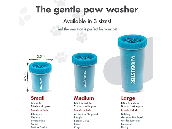 Dexas MudBuster Portable Dog Paw Cleaner