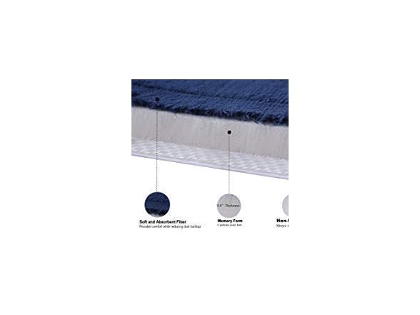 WPM WORLD PRODUCTS MART Memory Foam Bath Mat-