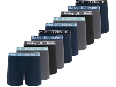 $24.99, Was $64, 60% Off! Hurley Men's 10 Pack Solid Boxer Briefs dealfomo