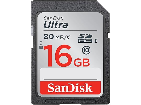 SanDisk Ultra 16GB Class SD Memory Card (5-Pack)