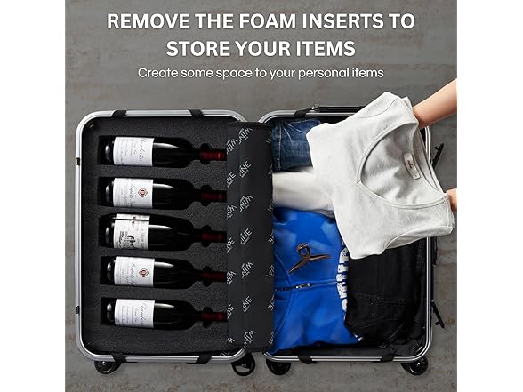 Wine Bottle Suitcase Aluminum (10 Bottles)