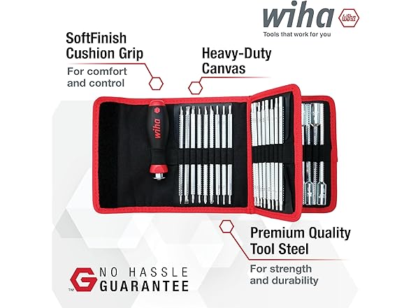 Wiha 28188 Drive-Loc VI Wallet Set, 32 Piece
