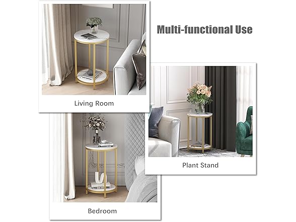 WiberWi Side Table whiteblack