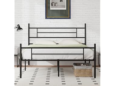 $44.99, Was $84.99, 47% Off! Novilla 14" Platform Bed Frame, Queen dealfomo