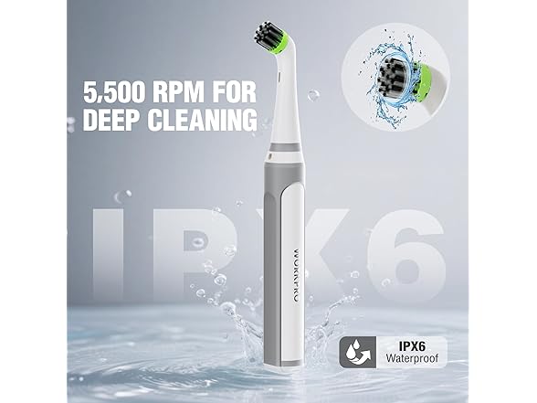 WORKPRO Cordless Grout Brush Set