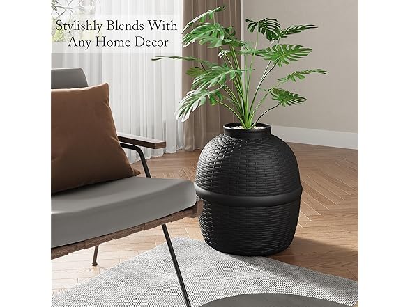  Hidden Litter Box with Faux Plant, Large
