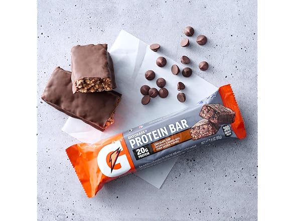 Gatorade Whey Protein Bars Chocolate Chip 12pk