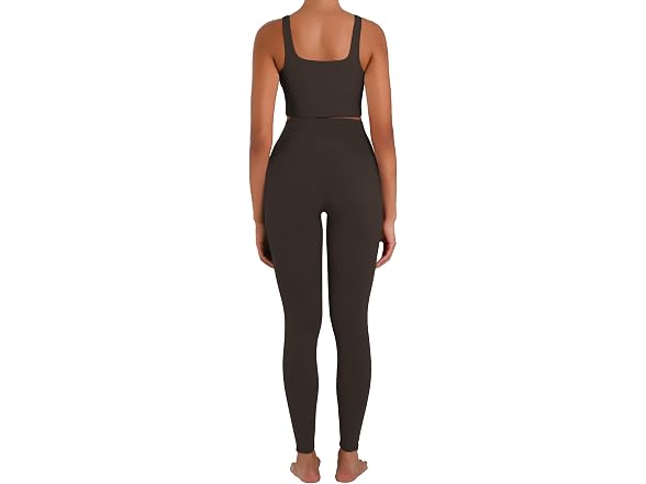 Sunzel Womens Leggings 28in M Brown W/Pockets
