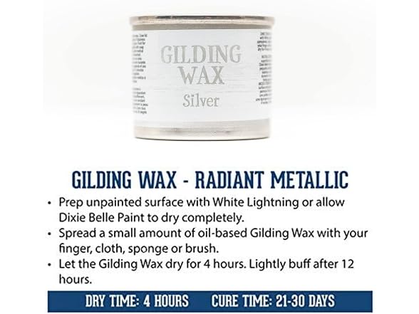 Dixie Belle Gilding Wax Oil-Based Metallic - Gallery 3