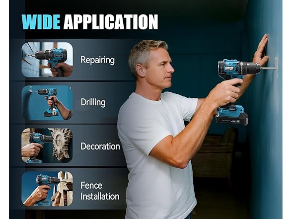 TILSWALL BD60 Cordless Drill Kit