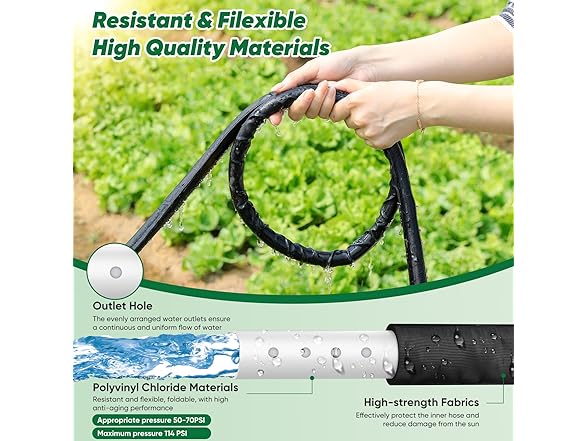 Garden Hose With Drip Irrigation System