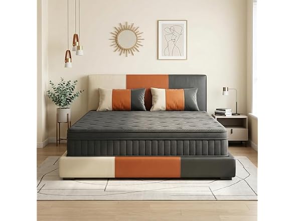 UNZIPE 12 Inch King Mattress, Medium Firm