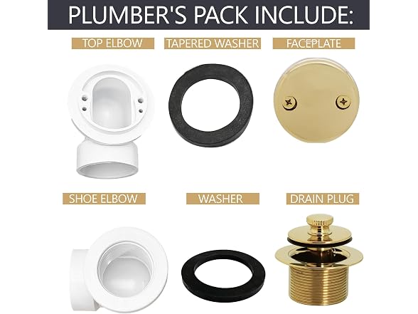 Westbrass A572-01 1-1/2" 40 PVC Pull & Drain Plumber's Pack