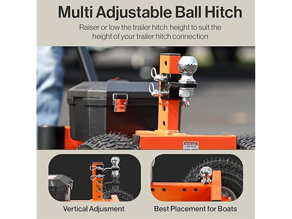 SuperHandy GUO092-VN 4 Wheel Electric Power Dolly