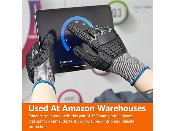 Amazon Basics Impact Protection Work Gloves