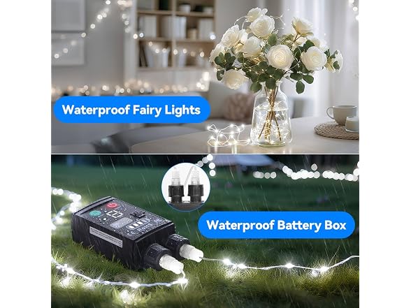 Lakumu 2-in-1 Rechargeable Fairy Lights