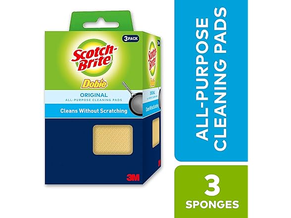 Scotch-Brite Dobie Pads, 3 Pack