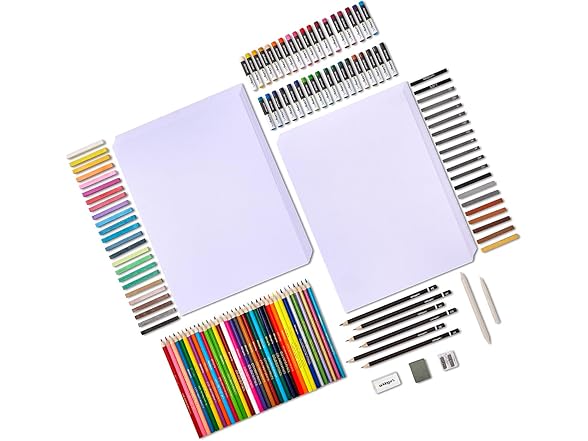KINGART Select Series Drawing & Sketching Set, 175 pc