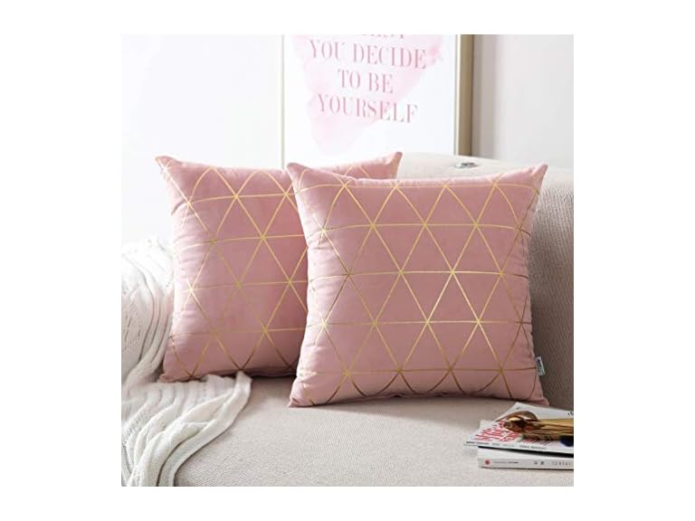 Set of 2 Throw Decorative Pillow Covers