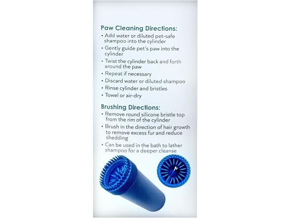 GROOMER ESSENTIALS 2-in-1 Pet Paw Cleaner - E