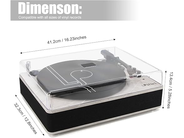 LP&No.1 Record Player Turntable USB - Gallery 7