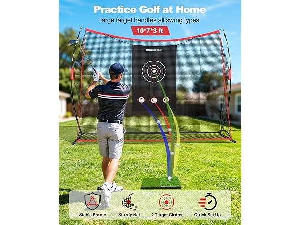 Rhino Valley Golf Practice Net with 2 Targets