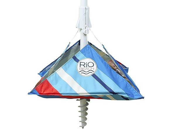 Rio Brands 6.5' Tilt Portable Beach Umbrella