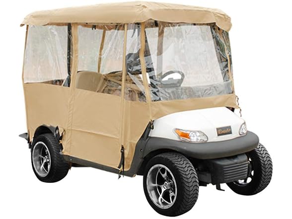 Golf Cart Enclosure, with 4-Sided Fairway