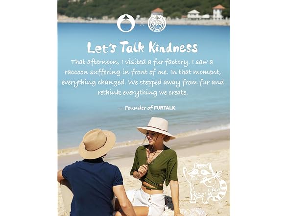 FURTALK Sun Hat with Wind Lanyard UPF
