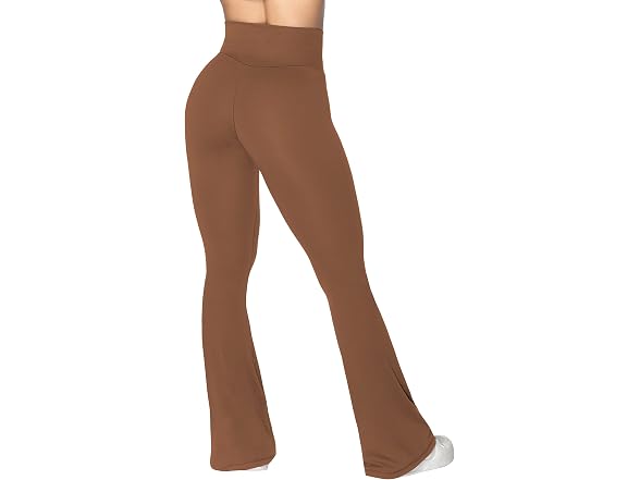 Sunzel Flare Leggings 30in L Wine Red
