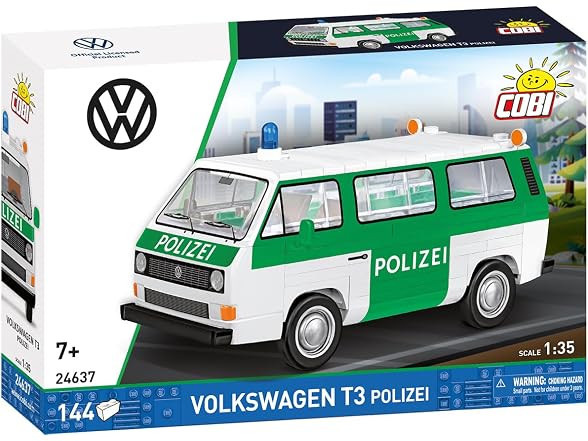 COBI Action Town Volkswagen T3 Police Bus, 144 Pieces