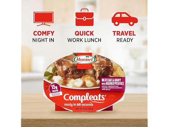 Hormel Compleats Meatloaf & Gravy with