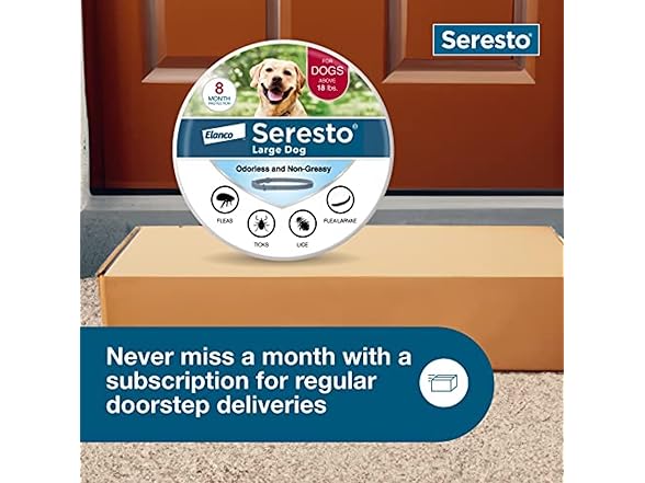 Seresto Large Dog Collar- Flea & Tick Treatment