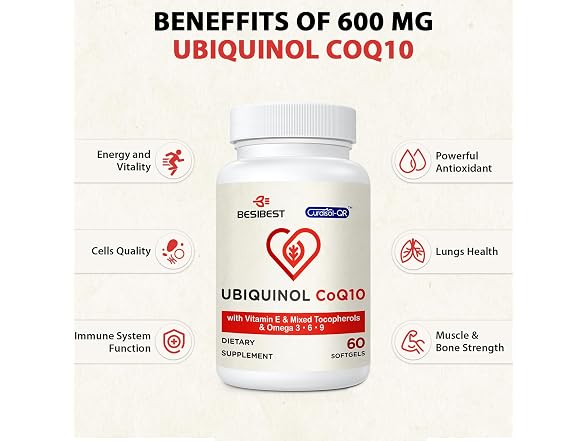 Ubiquinol CoQ10-600mg-Softgel