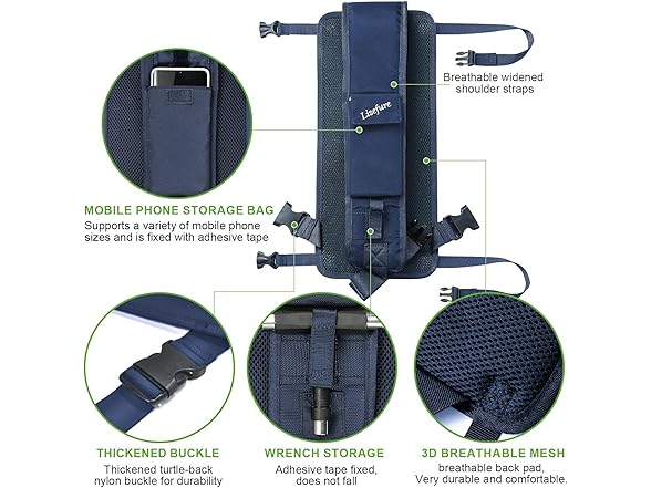 LISEFURE Skateboard Strap Backpack