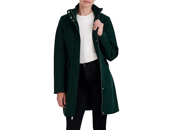 Laundry Womens 3/4 Faux Wool Coat Tie Waist Belt (2XS)