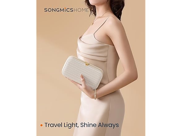 SONGMICS HOME Travel Jewelry Case