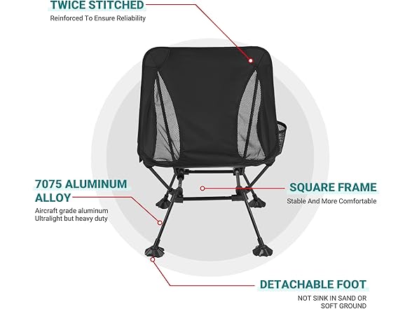 ATEPA Backpacking Chair 2 Pack