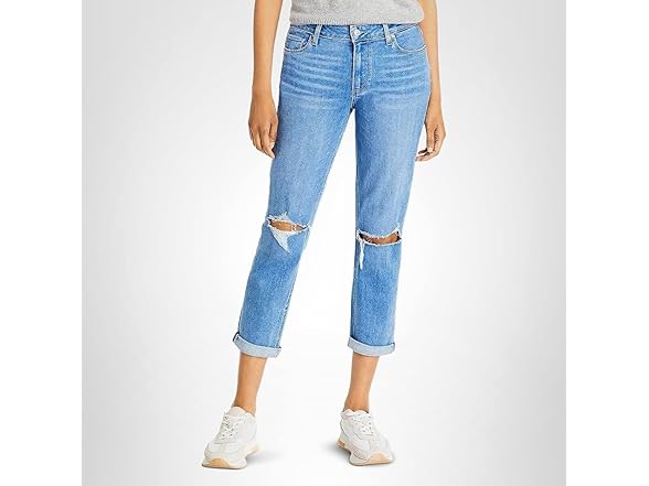 Paige Women (27) Brigitte Mid Rise Boyfriend Jeans