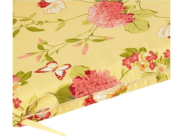 Pillow Perfect Bright Floral Sofa Setee Bench Swing Cushion