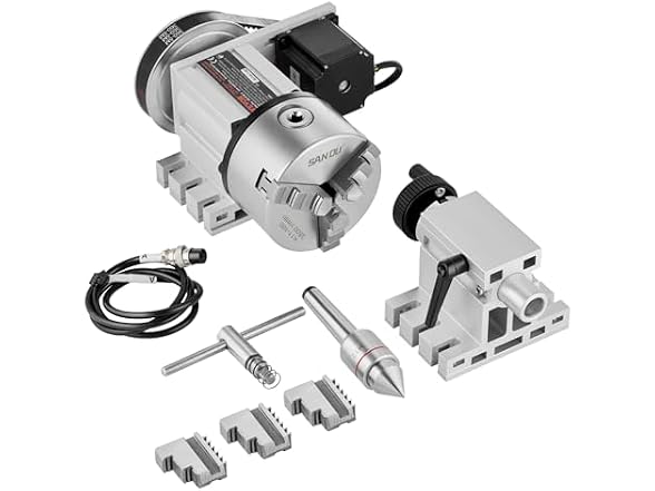 Dividing Head, K11-100mm 3-Jaw Chuck, CNC Router